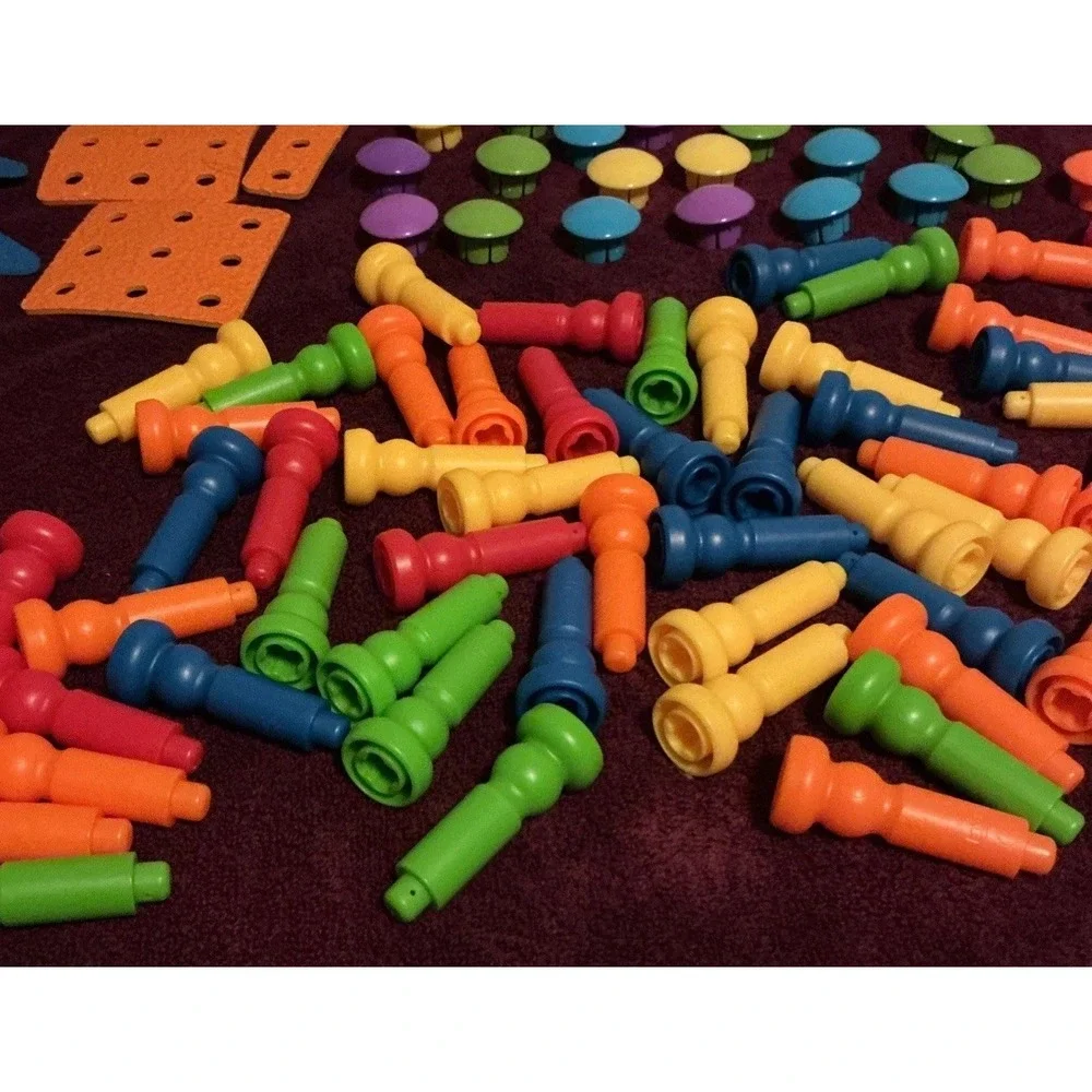 Little Hands Button Art And Lauri Foam Peg Puzzles,‎ Large Lot